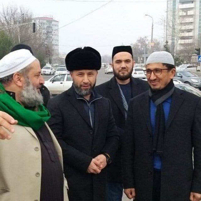 Dr. Imom Muhammadkhon Ubaydulloh with Shaykh Adnan Darwish in Tashkent